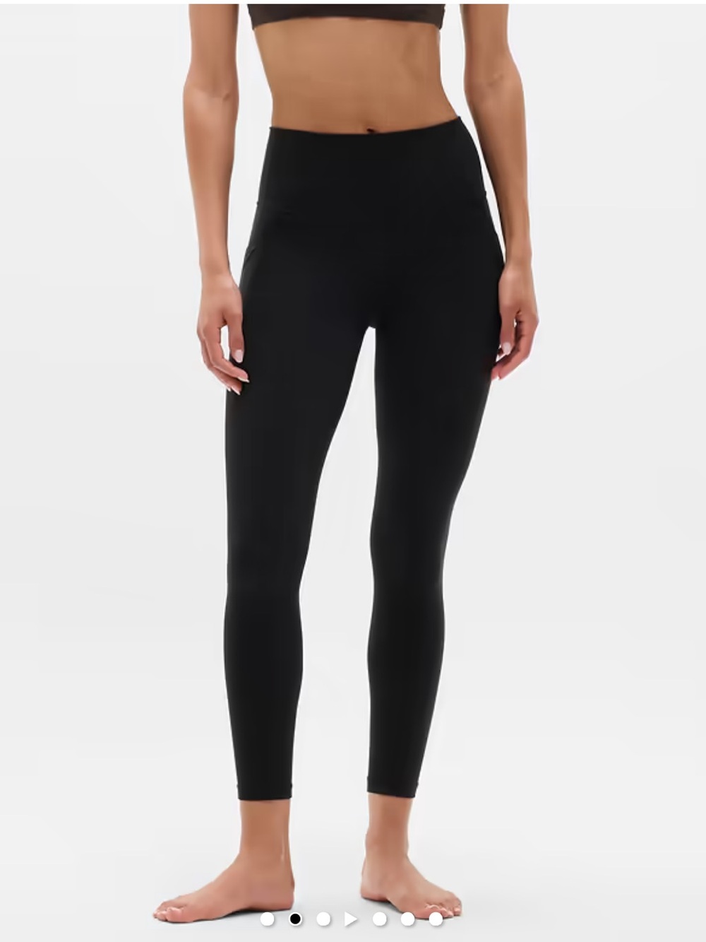 Athleta SALUTATION STASH TIGHT
LEGGINGS. Black. Pockets. Small